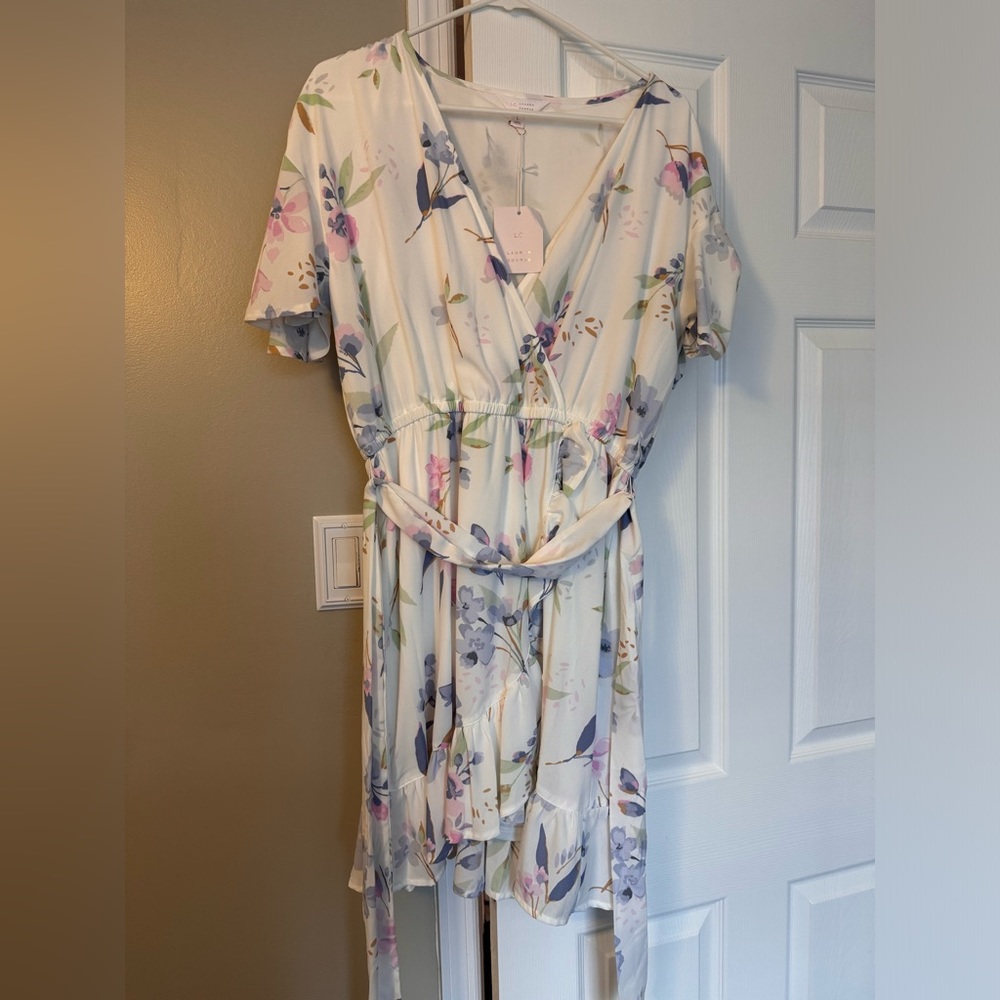 White Floral Lauren conrad dress